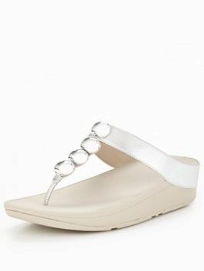 Fitflop Rola&Trade; Sandal - Silver Fitflop Rola&Trade; Sandal - Silver